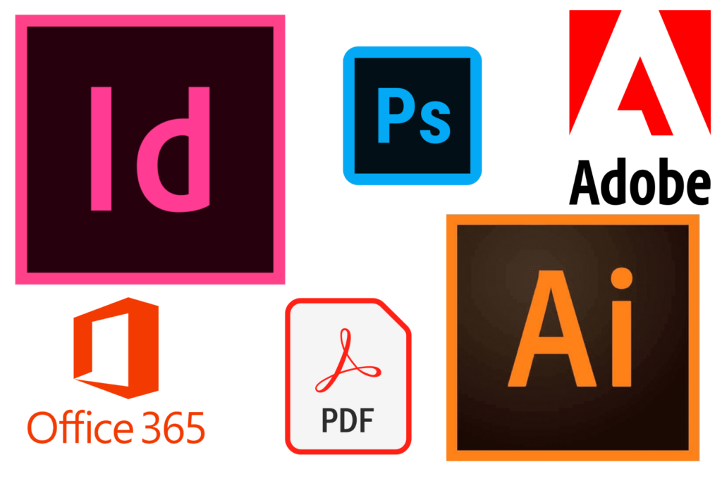Indesign, Photoshop, Pack Adobe ou Office, Illustrator ... nous faisons de la PAO sur tous logiciels